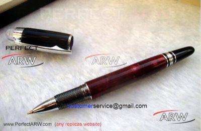 Perfect Replica StarWalker Black Cap Dark Red Rollerball Pen - AAA Grade Montblanc